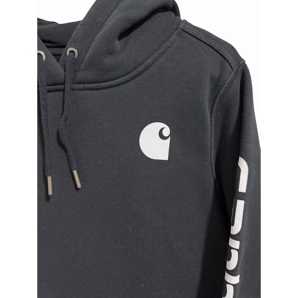 Carhartt Clarksburg Hoodie Black Women's Size Medium - Picture 8 of 11